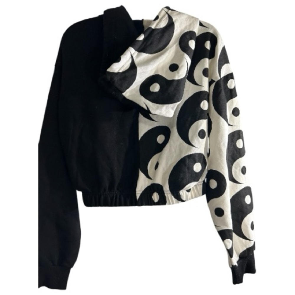 Forever 21 Black and White Yin Yang Bomber Jacket - Picture 4 of 5
